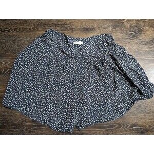 Club Monaco 100% Silk Shorts Size 6 Women Pockets geometrical print stretchy 85